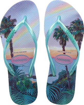 'Slim Paisage' Flip Flop