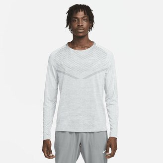 Men's TechKnit Dri-FIT ADV Long-Sleeve Running Top in Grey