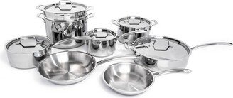 Professional 13Pc 18/10 Stainless Steel Tri-Ply Cookware Set
