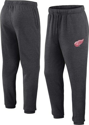 Men's Branded Heather Charcoal Detroit Red Wings Form Tracking Sweatpants