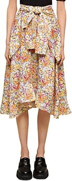 Raprawai Floral Midi Skirt