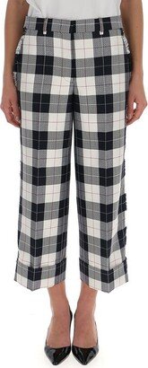 Checked Crop Trousers