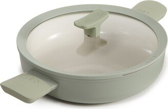 Balance Non-stick Ceramic Sauté Pan 10.25, 3.1qt. With Glass Lid, Recycled Aluminum, Sage