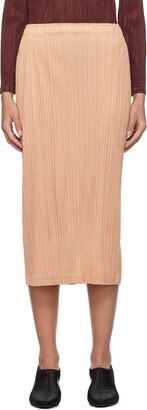 Beige Monthly Colors October Maxi Skirt