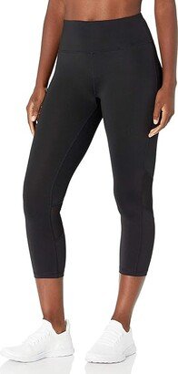 Women's Premium Performance Power Mesh Cropped Tight (Black) Women's Clothing