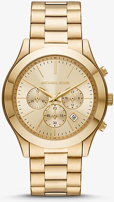 Oversized Slim Runway Gold-Tone Watch