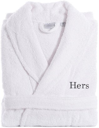 Embroidered Hers Terry Bathrobe-AI