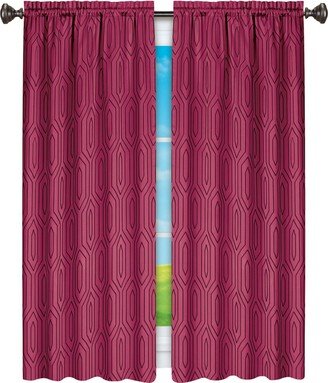 Collections Etc Geometric Thermal Blackout Curtain Panel