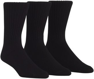 Men's Cotton Rich Casual Rib Crew Socks, 3-Pack