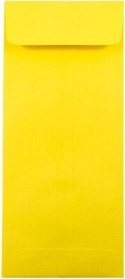 JAM Paper & Envelope JAM Paper #10 Policy Business Colored Envelopes 4.125 x 9.5 Yellow Recycled 15877