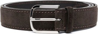 Buckle-Fastening Leather Belt-AD