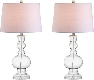 28.5 (Set of 2) Genie Glass Table Lamps (Includes LED Light Bulb) - JONATHAN Y