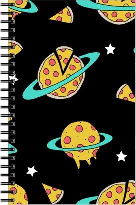 Notebooks: Pizza Planet - Multi On Dark Notebook, 5X8, Multicolor