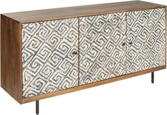 Kerrings Accent Cabinet Brown/Black/White