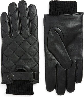 Quilted Leather Gloves