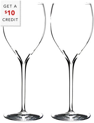 Elegance Crisp White Optics Sauvingnon Blanc Glasses (Set Of 2) With $10 Credit