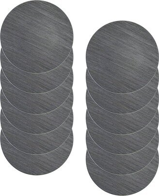 Set Of 12 Pine Round Charger Plates-AA