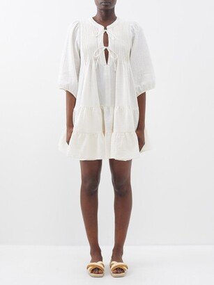 Katja Tiered Organic-cotton Mini Dress