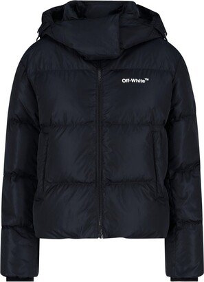 Logo Printed Long-Sleeved Padded Jacket