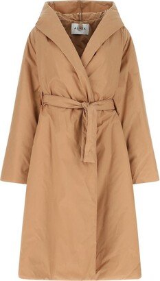 Belted Hooded Coat-AA