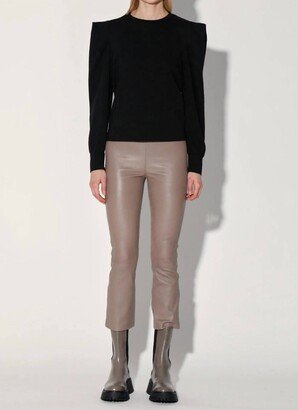 Lori Leather Pant In Sand