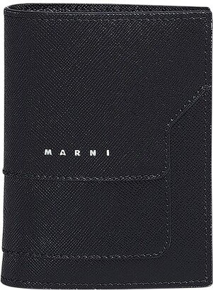 Saffiano leather bi-fold wallet