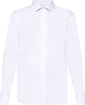 Slim-Cut Buttoned Shirt-AB