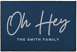 Door Mats: Oh Hey There Door Mat, Blue