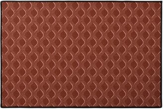 Door Mats: Forever Optimistic - Rust Door Mat, Red