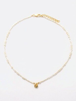 Link Up Pearl & 14kt Gold-vermeil Necklace