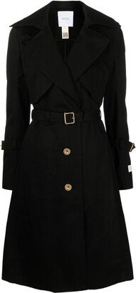 Belted Single-Breasted Trench Coat-AA