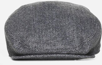 Chevron Wool-blend Flat Cap