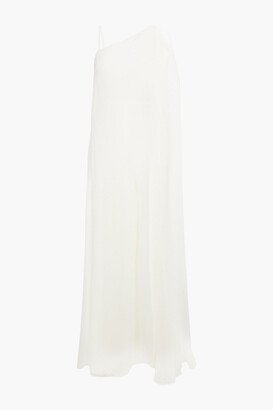 Chelsea layered draped chiffon and crepe wide-leg jumpsuit