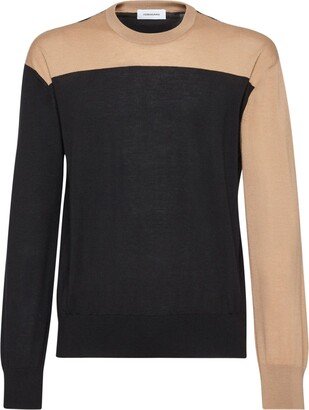 Colour-Block Cashmere Jumper