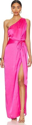 x REVOLVE Delmar Gown In Cerise