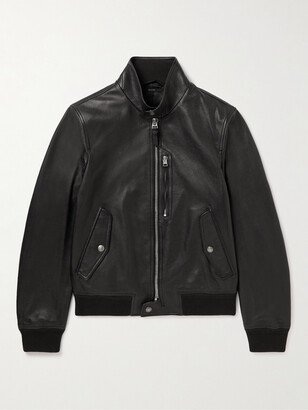 Full-Grain Leather Jacket-AA