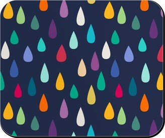 Mouse Pads: Raindrops - Multi Mouse Pad, Rectangle Ornament, Multicolor