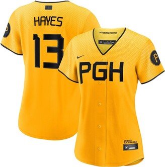 Women's Ke'Bryan Hayes Gold Pittsburgh Pirates 2023 City Connect Replica Player Jersey