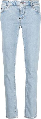 Light-Wash Slim-Cut Jeans