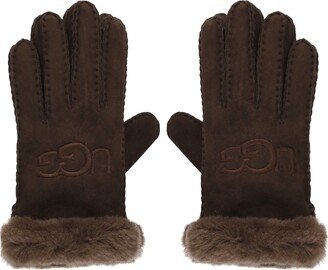 Shearling Embroider Gloves-AD