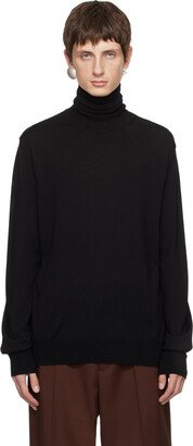 Black Boxy Turtleneck