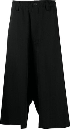 Cropped Wide-Leg Trousers