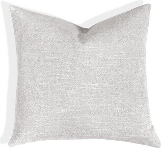 Set Of 2 Vidara Heavy Weight Chenille Pillow Cover Silver. Home Décor. Contemporary Pillow. Neutral Accent