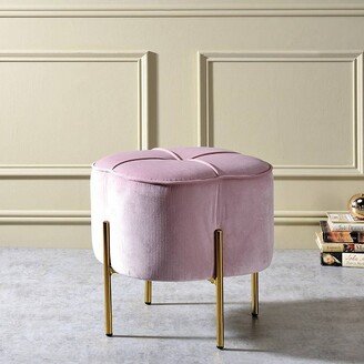 17 Bergia Velvet Ottoman Blush Pink