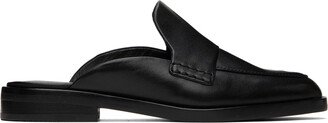 Black Alexa Loafer Mules