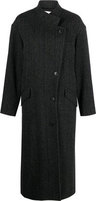 MARANT ÉTOILE Sabine double-breasted houndstooth coat