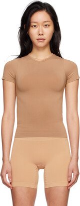 Tan Soft Smoothing Seamless T-Shirt