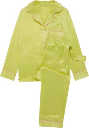 Après-Midi Nikki Silk Pyjama Set - Green