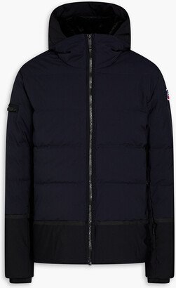 Over quilted hooded ski jacket