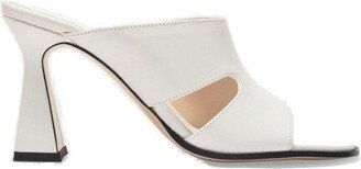 Cut-Out Heeled Mules-AA